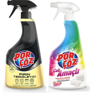 Fırın Temizleyici 750 ml + Porçöz Çok Amaçlı Temizleyici 750 ml 2'li