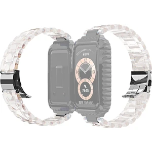 ZH Store Huawei Band 6 / Honor Band 6 İçin Paslanmaz Çelik Kordonlu Saat Şeffaf (Yurt Dışından)