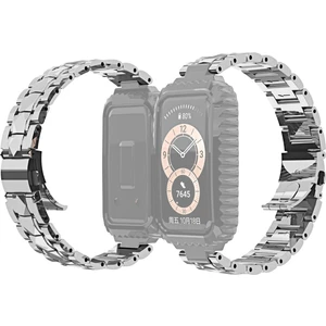 ZH Store Huawei Band 6 / Honor Band 6 İçin Paslanmaz Çelik Kordonlu Saat Gümüş Rengi (Yurt Dışından)