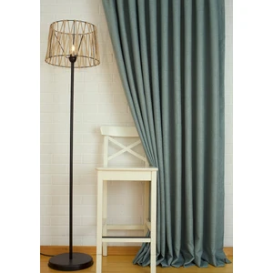 Fon Perde Keten Mint Rengi 1-2 Seyrek Pile 200x260