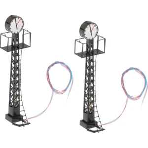 2x 1/87 Model Demiryolu Işıkları Ho Ölçek Minyatür Demiryolu Dekorasyon (Yurt Dışından)