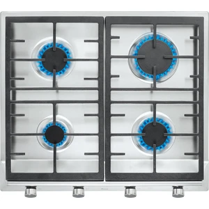 - EX 60.1 4G AI AL CI - Ankastre Paslanmaz Çelik Gazlı Ocak - Döküm Izgara - Inox - 60 cm - 40212101