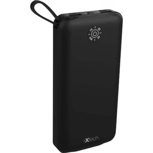 IX-PB014 El Fenerli Çoklu Şarj Edebilen Powerbank Taşınabilir Şarj Cihazı 20.000 mAh Siyah