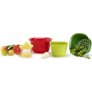 Intro Kırmızı Karıştırma Kabı Set 5 Parça