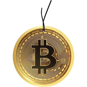 Mad Accessories Kripto Para Bitcoin Tasarımlı Dekoratif Oto Araç Kokusu
