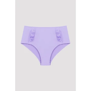 Eflatun Basic Yüksek Bel Fırfırlı Bikini Altı
