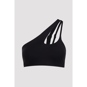 Siyah Lera Cut Halter Bikini Üstü