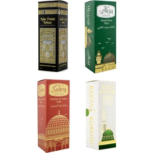 Kabe Örtüsü Kokusu Mescidi Aksa Kokusu Kubbetül Sahra Kokusu ve Medine Ravza Kokusu Sprey 400 Ml.