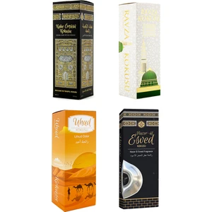 Kabe Örtüsü Kokusu Medine Ravza Kokusu Uhud Kokusu ve Hacerül Esved Kokusu Sprey 400 Ml.