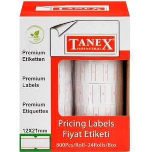 Etiket Makinası Yedek Etiketi 24 Rulo