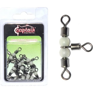 5048 Üçlü Boncuklu Fırdöndü 10&#039;LU Paket Black Nikel