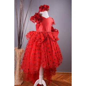 Mialora Couture Çantalı,yıldızlı,kız Çocuk Yılbaşı Elbisesi ,kız Çocuk Doğum Günü Elisesi, Prenses Elbisesi