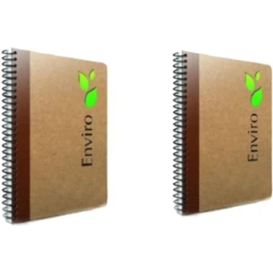 Enviro 17X24 100 Yaprak Sert Karton Kapak Spiralli Defter 1 Kareli 1 Çizgili