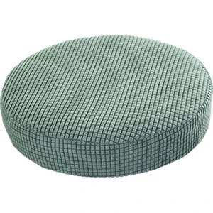 Sıkı Tabure Kapağı Yıkanabilir Polyester Elyaf Yuvarlak Asansör Sandalye Ev Yeşil (Yurt Dışından)