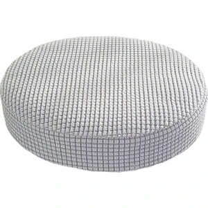 Sıkı Tabure Kapak Dia 28-38 cm Toz Geçirmez Yıkanabilir Koltuk Kapağı Otel Kullanımı Gümüş Gri (Yurt Dışından)