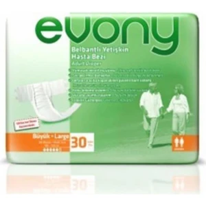 Evony Belbantlı Yetişkin Hasta Bezi Large 30'lu Paket
