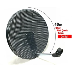 40 cm Delikli Mini Çanak Anten + Next Lnb + 10MT Kablo