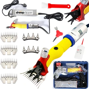 Sheep Clipper Alman Sheep Clipper Rus Tipi Adaptörlü Koyun Kırkma Makinası 4 Tarak 2 Beyuan Bıçak Hediyeli