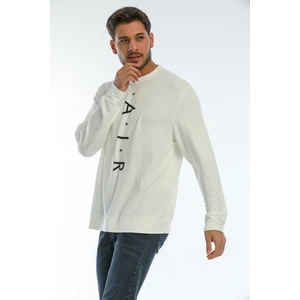 Süperlife Bisiklet Yaka Baskılı Sweatshirt SPR22SW131