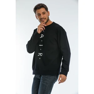Süperlife Bisiklet Yaka Baskılı Sweatshirt SPR22SW131
