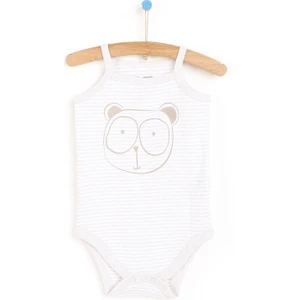 HelloBaby Çizgili Sevimli Hayvan Ip Askılı Body