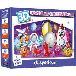 3D Figürlü Yapboz Uzaylılar ve Gezegenler