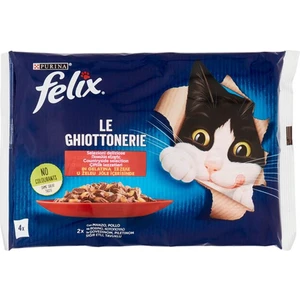 Multipack Sığır ve Tavuk Etli Yetişkin Yaş Kedi Maması 4X85GR