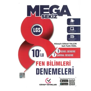 Cevap Yayınları Mega LGS 10'lu Fen Bilimleri Deneme Sınavı
