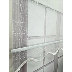 Çift Mekanizmalı Tül Stor Perde Ekru TS1930