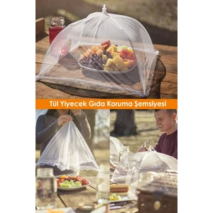 Pratik Tül Sineklik | Yiymegawk Koruma Şemsiyesi | Gıda Koruma Şemsiyesi | Yemek Tül Sineklik