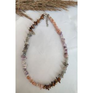 Kaplangözü ametist güneş Taşı labradorit Kırıktaş Doğaltaş Kolye