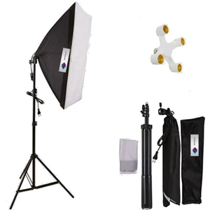 50X70CM Softbox 4duylu Tekli Sürekli Işık Seti