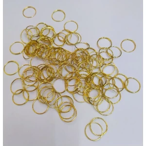 Efe Toys Küpe Kolye Takı Anahtarlık Birbirine Ekleme Aparatı Altın Metal Avize Halkası (100) Adet