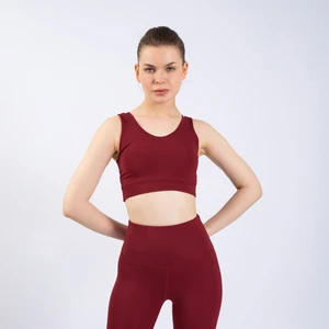 The Step Sports Snc Kadın Bordo Crop Spor Büstiyer