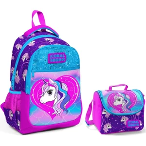 Coral High Unicorn Kız Çocuk Ilkokul Çantası ve Beslenme Çantası