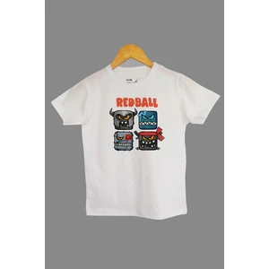 Raf Coll Raf Coll çocuk Beyaz Red Ball Ön Dijital Baskılı Tişört