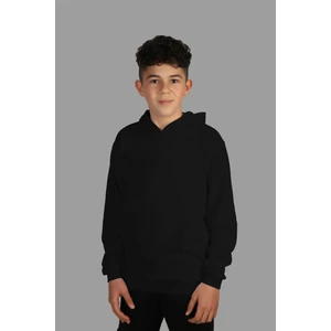 Raf Coll çoçuk Örme Siyah Kapüşonlu Sweatshirt Iki Iplik Içi Şardonlu