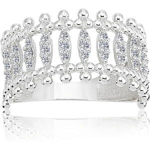 Fasek Gold Gümüş Yüzük - Asterix Tacı Güverseli Tasarım Gösterişli 925 Ayar Gümüş Yüzük - Hediyelik Gümüş Yüzük