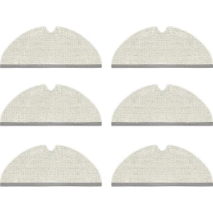 Roborock S5 Max Uyumlu Yüksek Kaliteli 6 Adet Mop-Tam Yüzey Mikrofiber ve Kalın