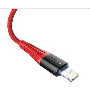 Ios USB Data Senkronizasyon Şarj Kablosu 2.1A Apple iPhone Uyumlu 8 Örgülü Kablo 1 Metre Kırmızı