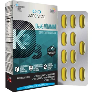 Zade Vital Zadevital D3+K2 30 Tablet
