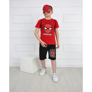Erkek Çocuk Spiderman Çantalı Maskeli Dörtlü Takım