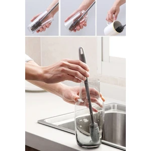 Çok Amaçlı Silikon Şişe Biberon Temizleme Fırçası 33CM | Bpa Free