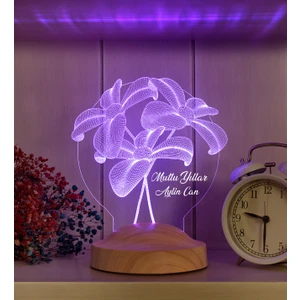 Sevgi Lambası Yeni Yıl Hediyesi Çiçek Buketi LED Lamba