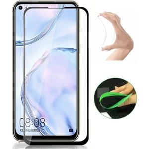 Oppo A55 Ekran Koruyucu Seramik Nano Cam Esnek Tam Full Kaplayan Kırılmaz