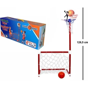 Oyuncak Portatif Kale ve Basket Potası (2 Si 1 Arada)