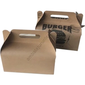 Hamburger Taşıma Kutusu Baskısız 200 Adet