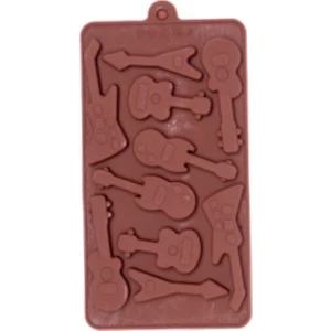 Pastry Planet Gitar Çeşitleri Çikolata Silikon Kalıbı
