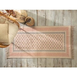 English Home Squares Dokuma Kilim 80 x 150 cm Taş - Kiremit