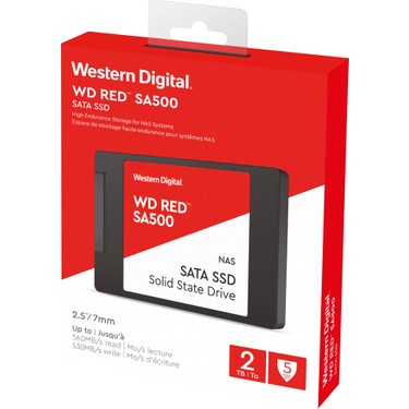 WD Red SA500 WDS200T1R0A 2TB 560/530 Server ve Nas İçin 25 Fiyatı